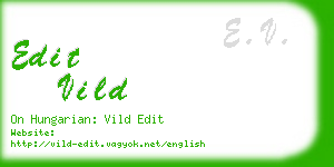 edit vild business card